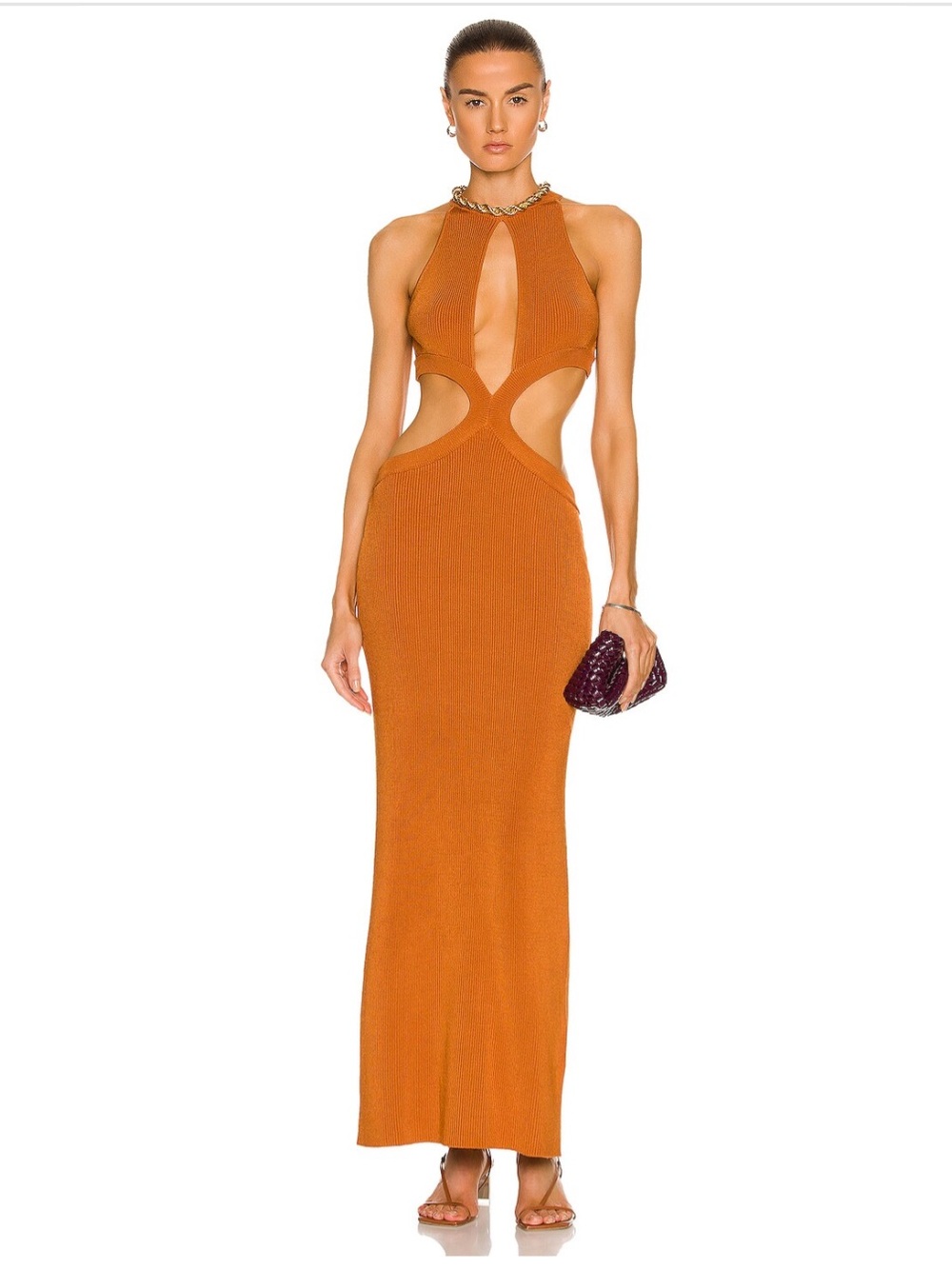 AUTEUR Bridget Cutout
Dress in Persimmon